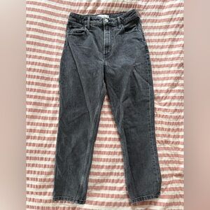 Abercrombie & Fitch mom high rise black jeans